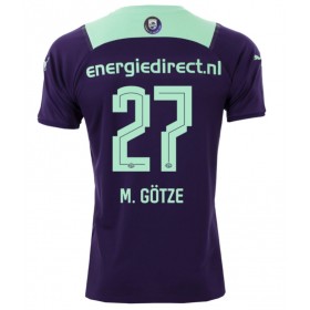 Jalkapallo Pelipaidat PSV Eindhoven Mario Gotze 27 Vieraspaita 2021-2022 Lyhythihainen